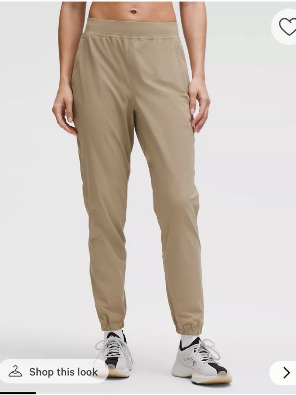 lululemon athletica Beige Track Joggers